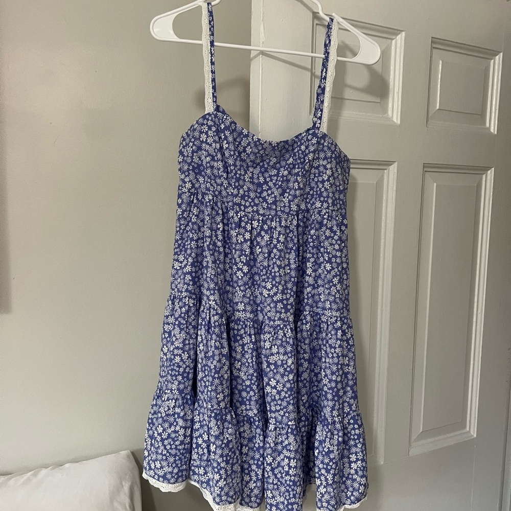 STATE Blue Floral Kids Dress